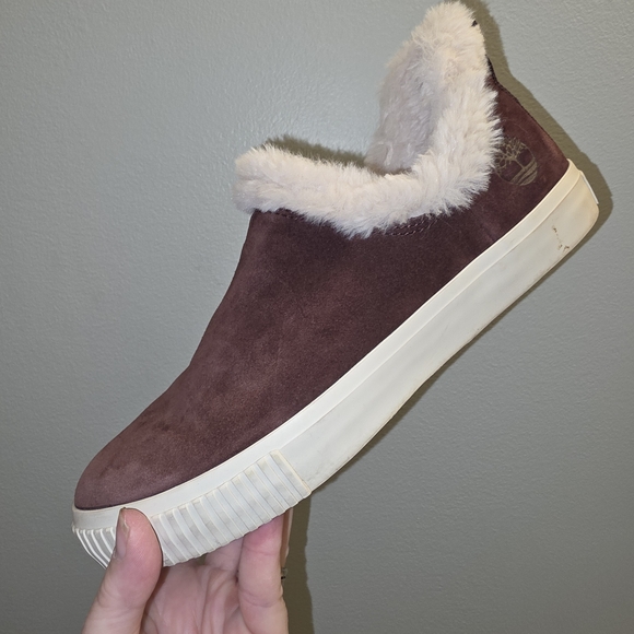 Timberland Women's Purple Suede Slip-On Shoes - Picture 1 of 4